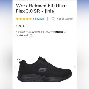 Skechers Non Slip Black Shoes